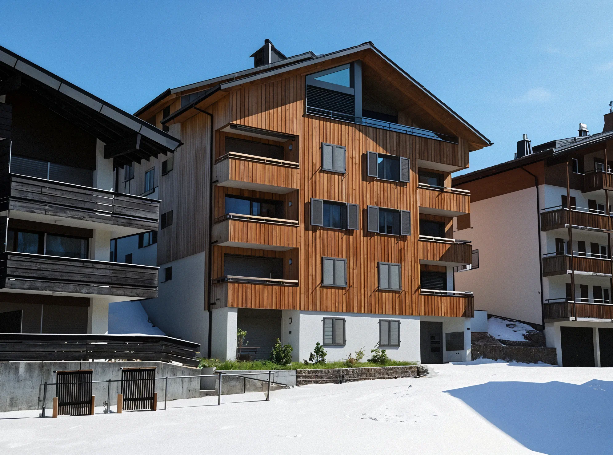 Mehrfamilienhaus Jöraboda Malbun - Alpiner Wohnbau Berglage Liechtenstein